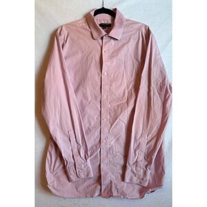 Banana Republic Slim Fit Pink Lavender Long Sleeve Button Down Dress Shirt XL